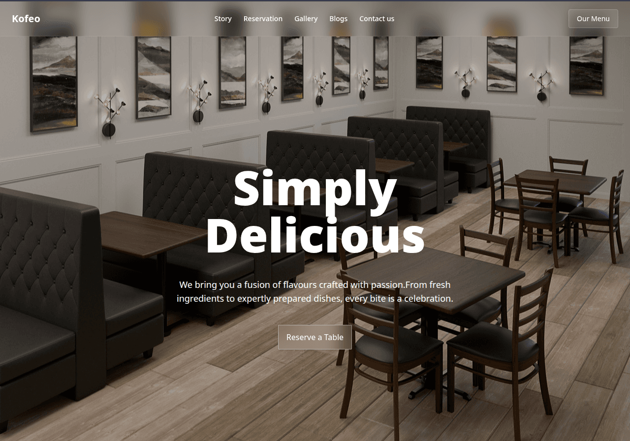 Restuarant Website